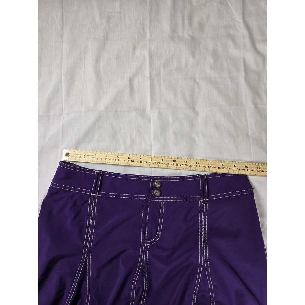 Athleta Skort Womens 10P Purple Stretch Athletic Lined Pockets Petites Golf - Picture 7 of 9
